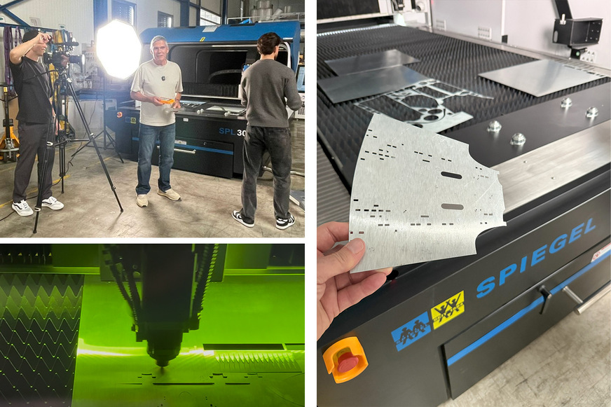 Videodreh vom Laserzuschnitt bei der Gebrüder Spiegel AG