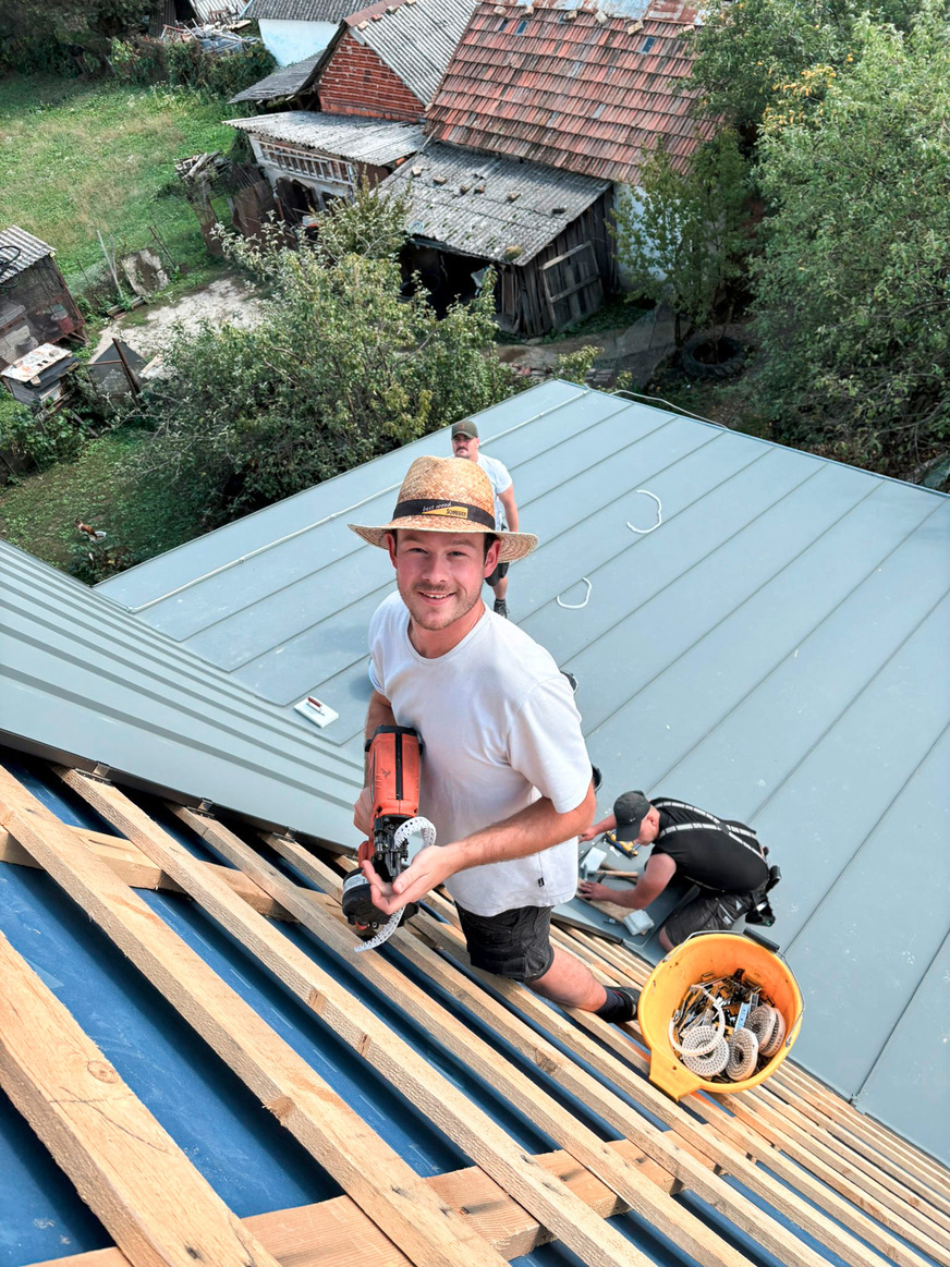 Haftbefestigung per Nagler