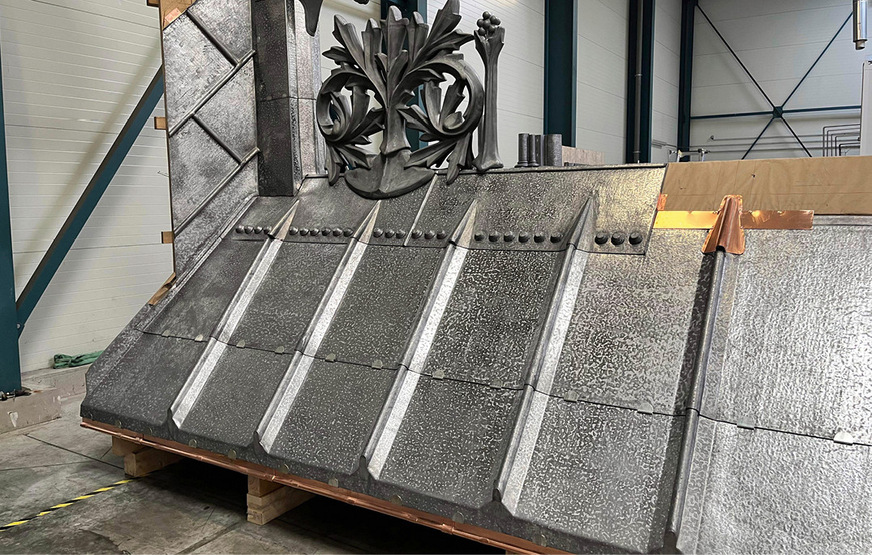 Mit 3-mm-Sandgussblei überdeckte Entlüftungen