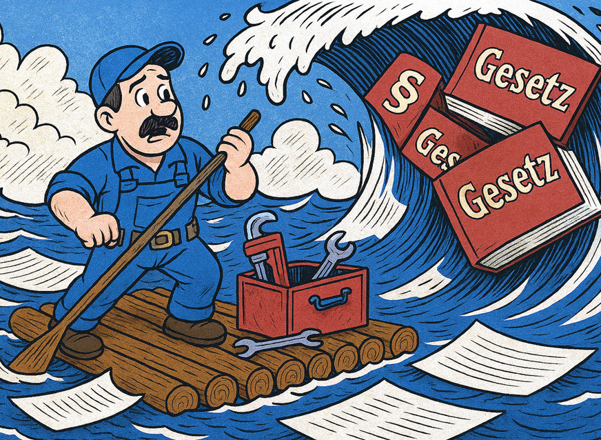 Auf rauer See: ein Handwerker im Sturm der Paragrafen