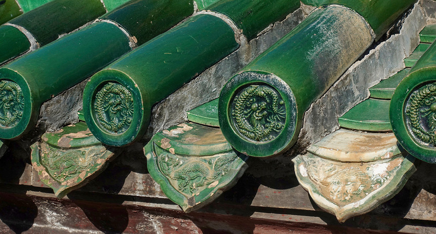 Original: Traufe an chinesischer Mönch-und Nonne-Deckung