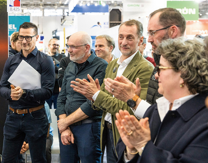 Juroren und Paten: Mark Holzwarth, Andreas Witt, ­Martin Fischer, Berthold Ruck (Prefa-Pate) und Maria Schechtl