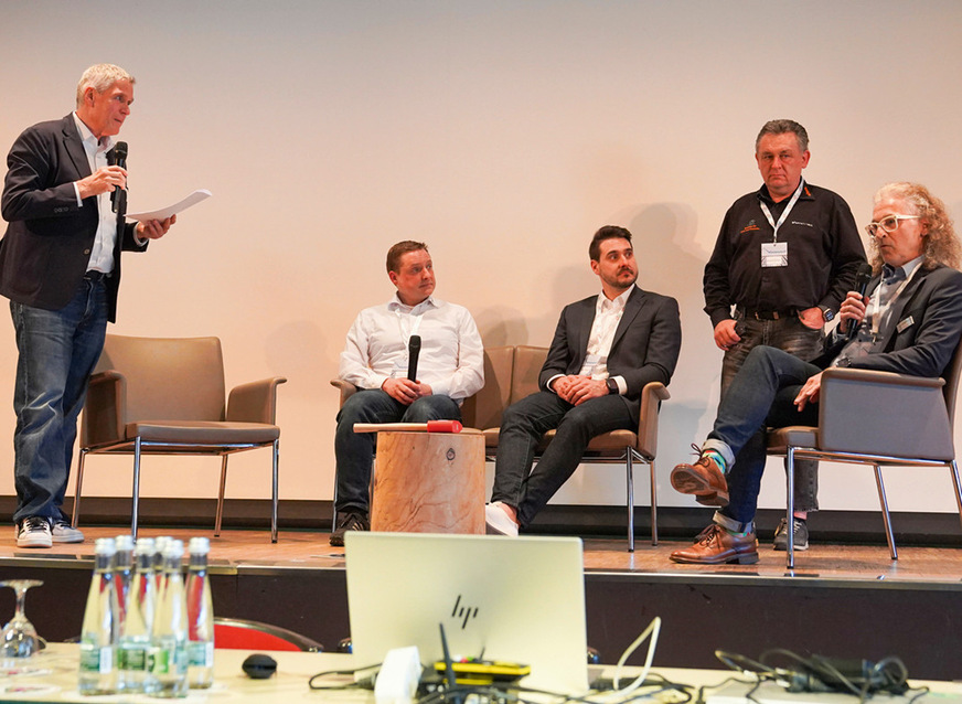 Andreas Buck im Gespräch mit Thorsten Haas, Ruben Kaltenbach, Michael Kirchen und Hannes Gayer