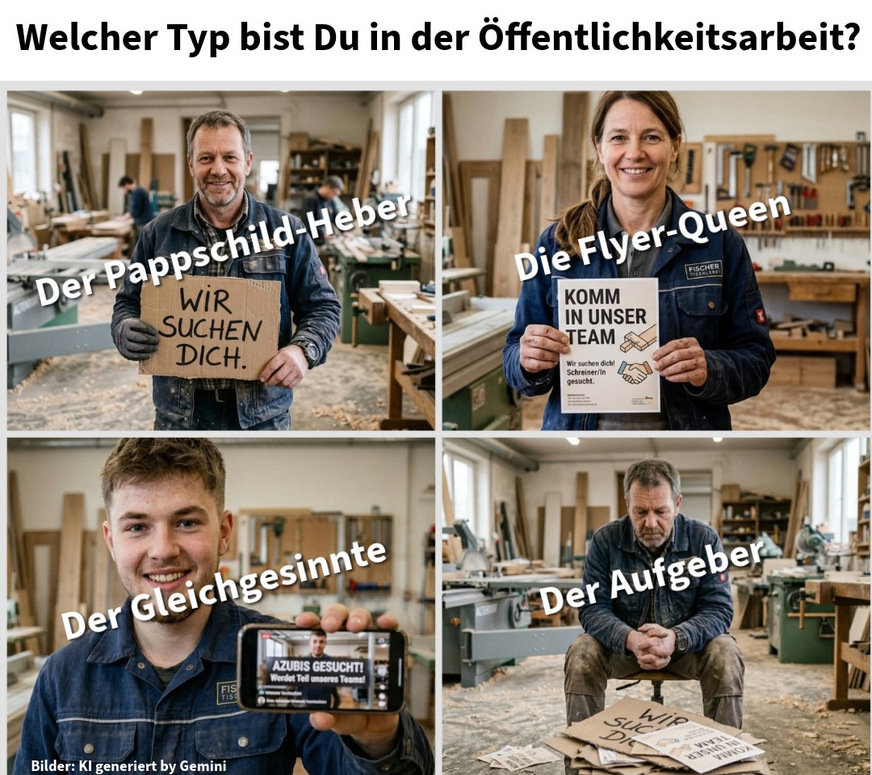 Vier Typen, aber nur drei Strategien zur erfolgreichen Nachwuchsförderung