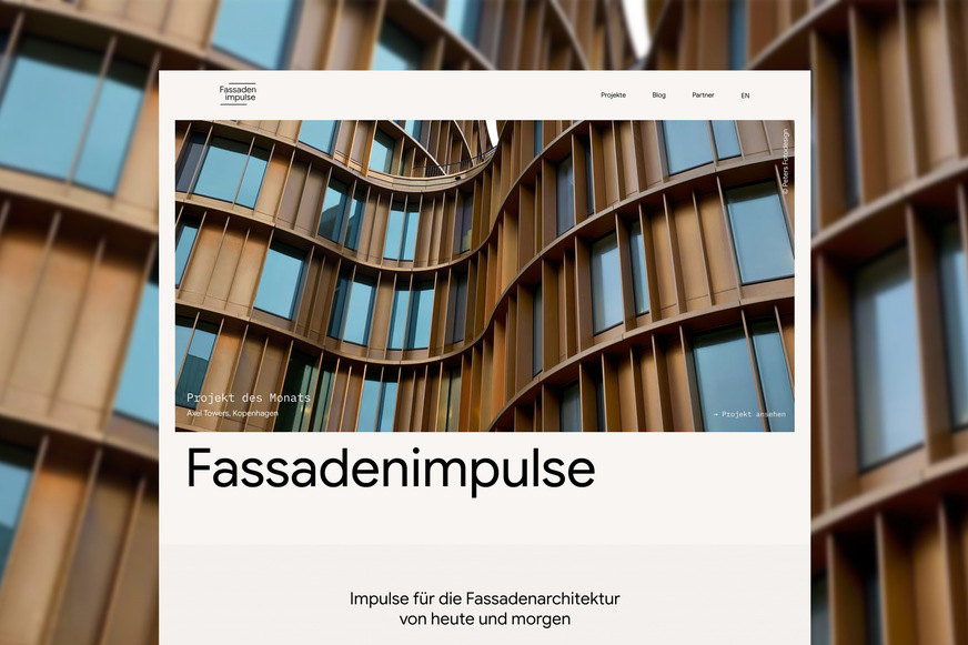 Die neue Online-Plattform www.fassadenimpulse.de bündelt Inspiration, Fachwissen und Praxisbeispiele rund um hochwertige Gebäudehüllen.