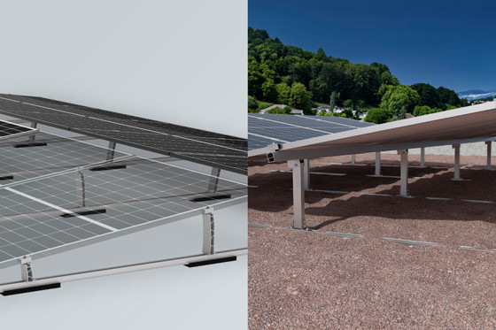 Die Nachfrage nach Solaranlagen auf Flach- und Gründächern steigt. Die Handwerker brauchen dafür die passenden Unterkonstruktionen.
