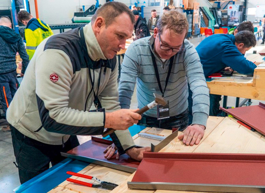 Praktische Handwerkerschulungen im neuen Kompetenzzentrum helfen dabei ...