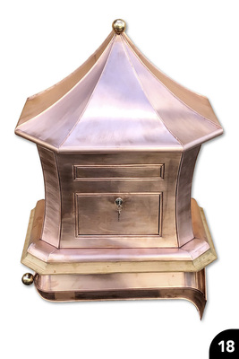  „Wandbriefkasten + Zeitungsrohr“, Kupfer, Falztechnik, Wulstabschlüsse, Löttechnik