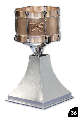 „Snare Drum“, Kupfer und Titanzink, Falztechnik, Wulstabschlüsse, Löttechnik