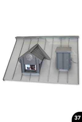  „Dachmodell“, Farbaluminium, Falztechnik