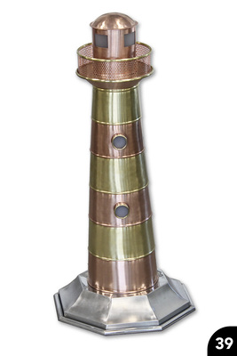 „Leuchtturm“, Kupfer, Messing, Titanzink, Falztechnik, Wulstabschlüsse