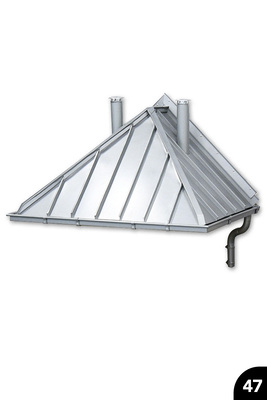 „Dachmodell“, Falztechnik, Nahtverbindungen, Leistentechnik