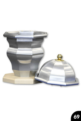 „Gefäß mit Deckel“, Titanzink und Messing, Löttechnik, Wulstabschlüsse