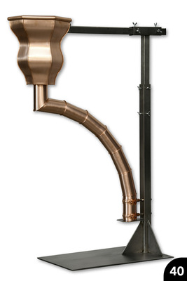 Rinnenkessel + Gliederbogen: Falz- und Löttechnik. Cu