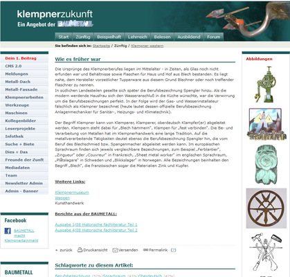 Screenshot Klempnerzukunft