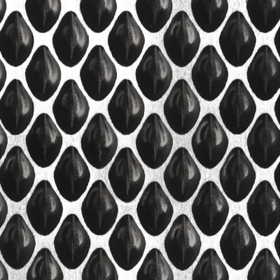 Die strukturierte Oberfläche Black Pearl von Rimex gibt Fasaden eine elegante Optik - © Bild: Rimex Metals
