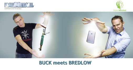 Christian Bredlow (r.) ist Gründer und Geschäftsführer der Digital Mindset GmbH. Aufmerksame BAUMETALL-Leser kennen ihn aus Fachartikeln, Workshops und Vorträgen sowie der jüngst veröffentlichten Facebook-Live-Interview-Reihe mit BAUMETALL-Chefredakteur Andreas Buck. 