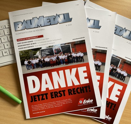 Die NEUE ist das: BAUMETALL-Ausgabe 4/20 - © BAUMETALL / Enke
