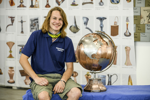 Kupfer-Globus von Johannes Lindner