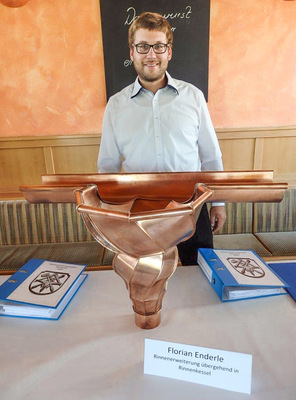 Florian Enderle zeigt seine Rinnenerweiterung samt Übergang zumRinnenkessel