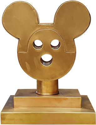 Die Kupfer-Micky-Maus wurde von Julian Tappeiner gefertigt