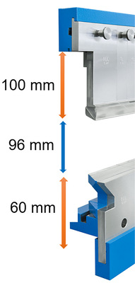 Standard-­Segmenthöhe der UK und UKV. ­Optional sind 140-mm- oder 160-­mm-­Segmenteinsätze für die Oberwange ­lieferbar﻿ - © Bild: Schechtl
