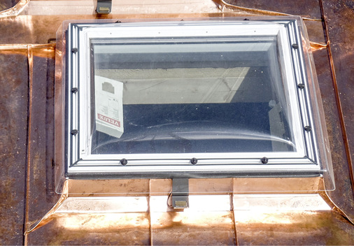 … und auf Holger Wunderlichs Stehfalzdach