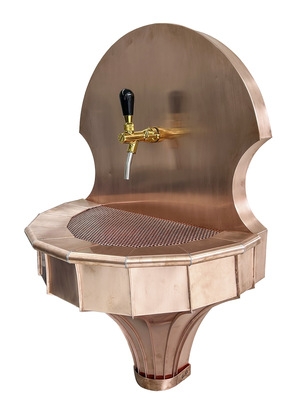 Wandwaschbecken aus Kupfer