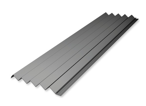 Beim Gewicht von 7,5 kg/m² beträgt die Profilhöhe der 2,0 mm starken ­Aluminiumprofile 22 mm, der Zackenabstand 40 mm und die Profilbreite 200 mm