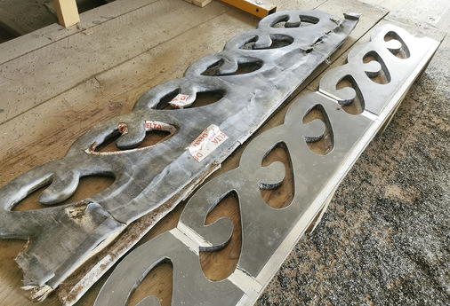 Neuer Ansatz: Da die Vorgängervariante der Firstwellen nicht funktionierte, fertigte Weiß die neuen Wellen aus 20 mm ­dickem Vollmaterial