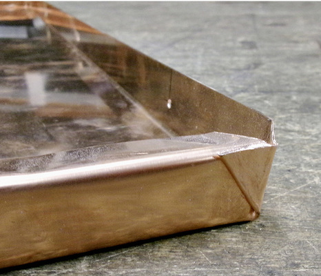 Fenstersims inkl. Pfannenecke mit Quetschfalte