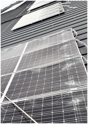 Zerstört: Hohe Schneelasten ­haben zu beachtlichem Glas- und ­Modulbruch geführt