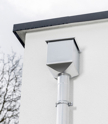  Moderne Optik und eleganter Anschluss mit neuem Wasserfangkasten