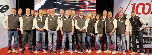  Das E-Team kurz vor Messebeginn der Dach + Holz International 