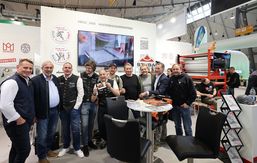  … und am Messestand des M.A.S.C.-Teams in Halle 8