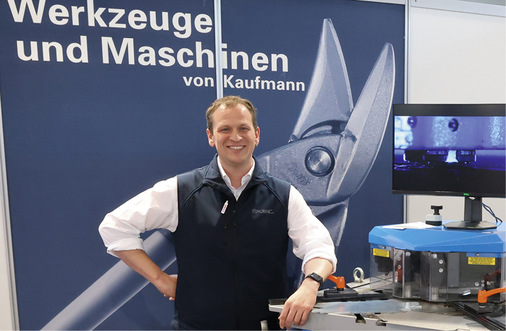   Jürgen Resch vertritt Euromac bei Kaufmann Ulm Spenglereibedarf 