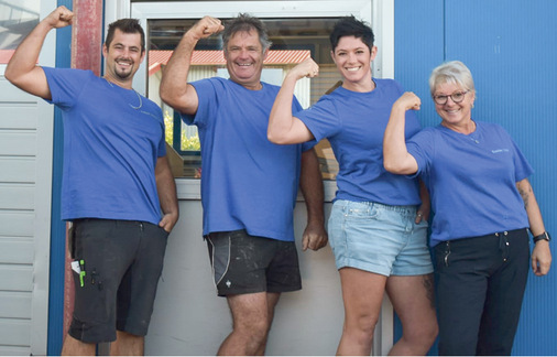  Patrik und Jürgen Stifter, Nadja Höfling und Caroline Stifter 