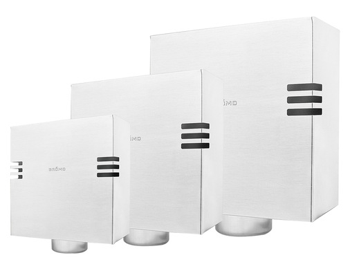  Drei Größen, eine Form: die neuen Design-­Flachdach-Wasserfangkästen von Grömo