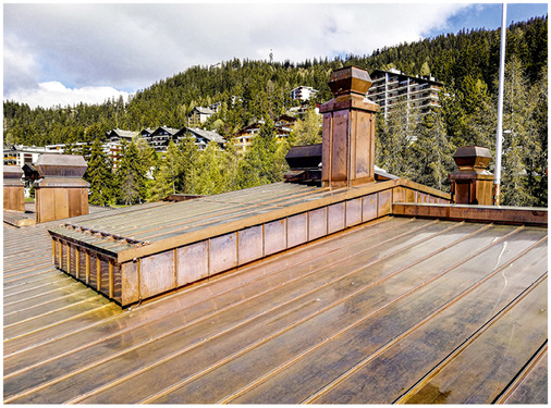    Formschön: die Falzführung an Dach und aufkragenden Bauteilen 