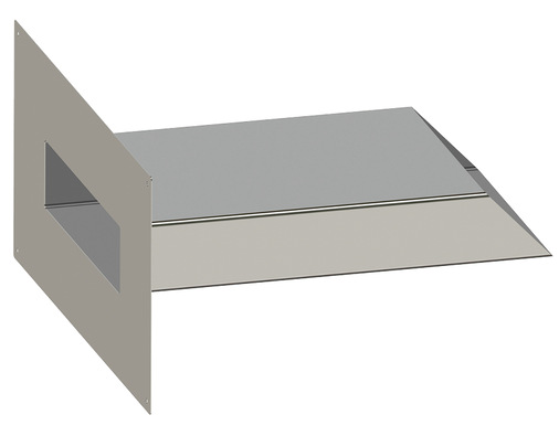  Für moderne Architektur: Der Loro-Rechteckspeier setzt Akzente in der Fassade