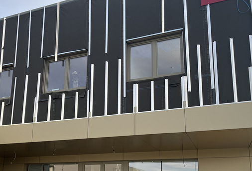   Blick auf die Unterkonstruktion