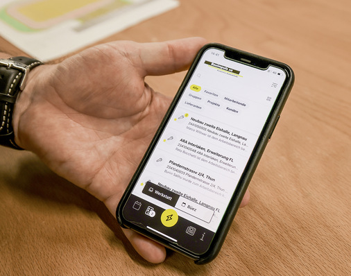  Die App My Bauimpuls verknüpft Vorgänge wie Profilherstellung, Materialorganisation oder ERP-Prozess