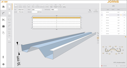  Dasselbe Profil in der 3D-Ansicht
