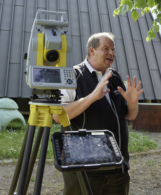 Axel Sombetzki vom Team Geomatics der Gottlieb Nestle GmbH