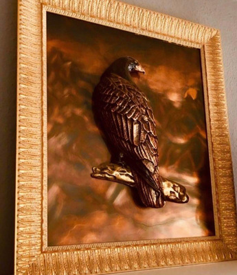 Kupfertreibarbeit des Schweizer Kollegen Daniel Sebenji