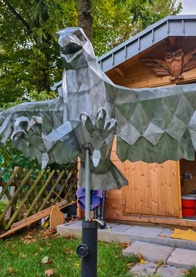 Stattlicher Adler aus der Werkstatt von Metallorigamer Torsten Thielmann