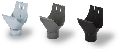 Dachentwässerung als Highlight: VM Zinc produziert und bietet eine ­komplette Produktpalette von Dachrinnen, Fallrohren, Stutzen, Rinnen­böden und Entwässerungszubehör in verschiedenen Formen, Abmessungen und Farben an