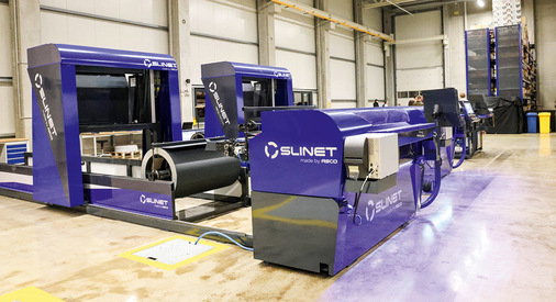 Blick in die neue Slinet-Fertigungshalle