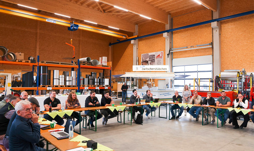 Werkstatt-Tagung in der brandneuen Flaschnerwerkstatt