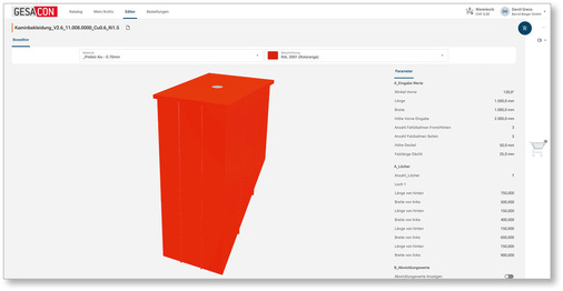 Erstellung einer Schornsteinbekleidung mit Bendex-Template